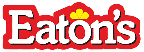 Eaton's logo on a black background.
